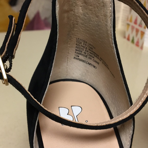 Nordstrom BP black suede heels - Picture 5 of 5